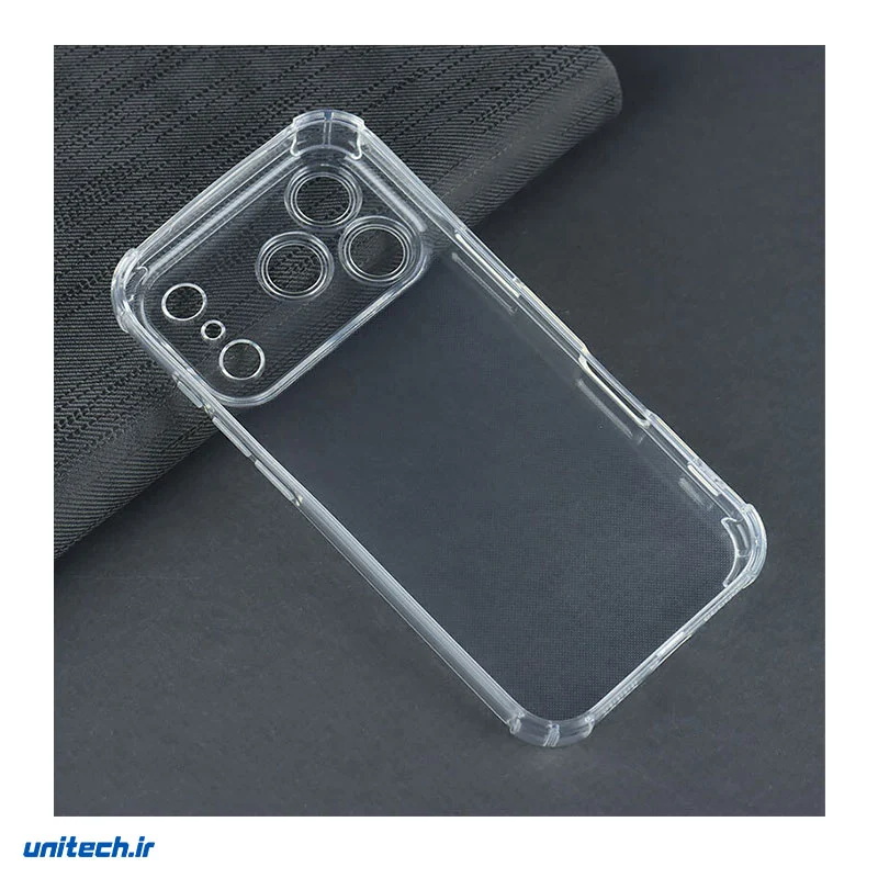 قاب ژله ای ضربه گیر بی رنگ آیفون iPhone 17 Pro محافظ لنزدار (1)